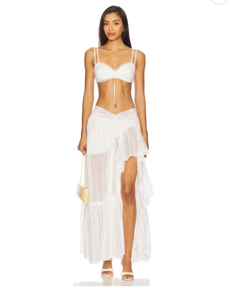 Lovers & Friends White Maxi Skirt Set  - Image 3