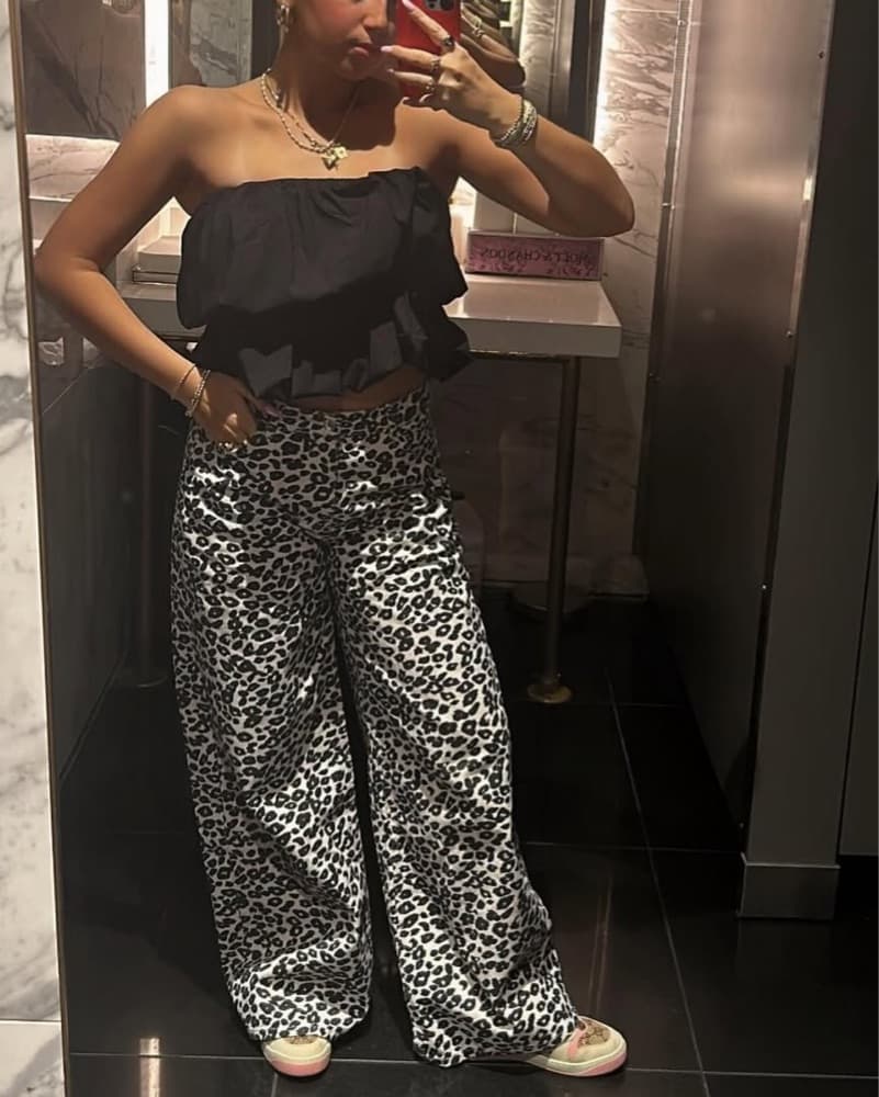 Zara Lepoard Jeans - Image 2