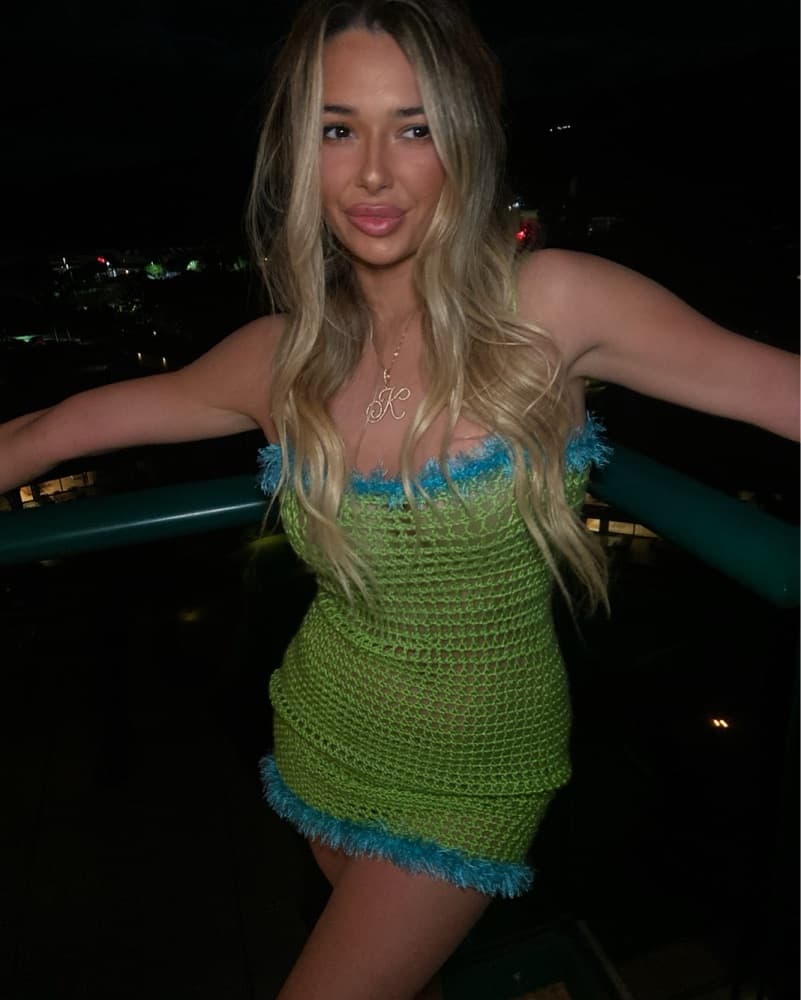 Custom Crochet Mini Dress - Image 1