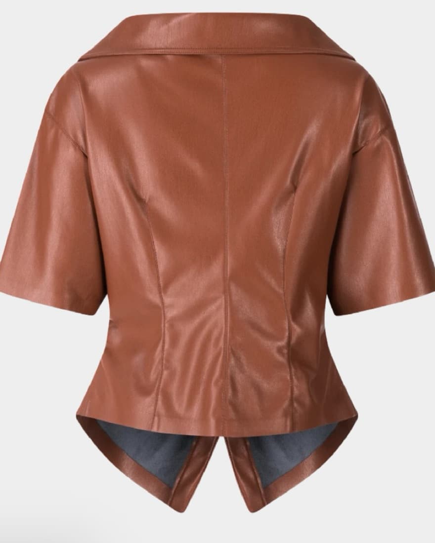 Nanushka Leather Twist Top - Image 2