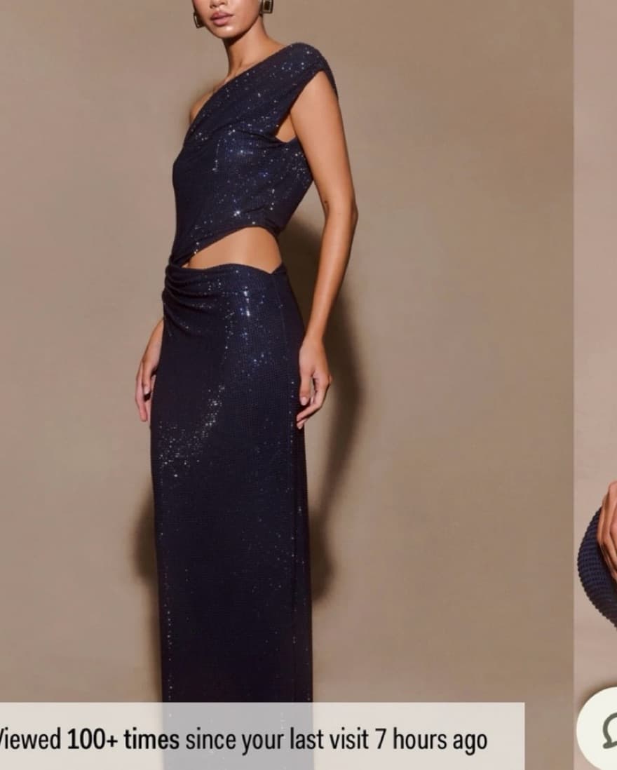 Meshki Kenny Diamante One Shoulder Maxi  - Image 5