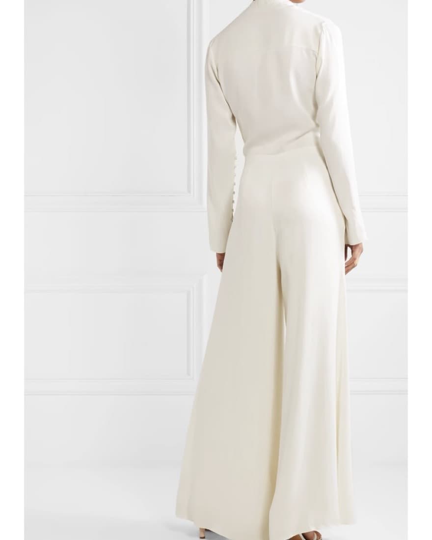 VANESSA COCCHIARO Satin Jumpsuit - Image 3