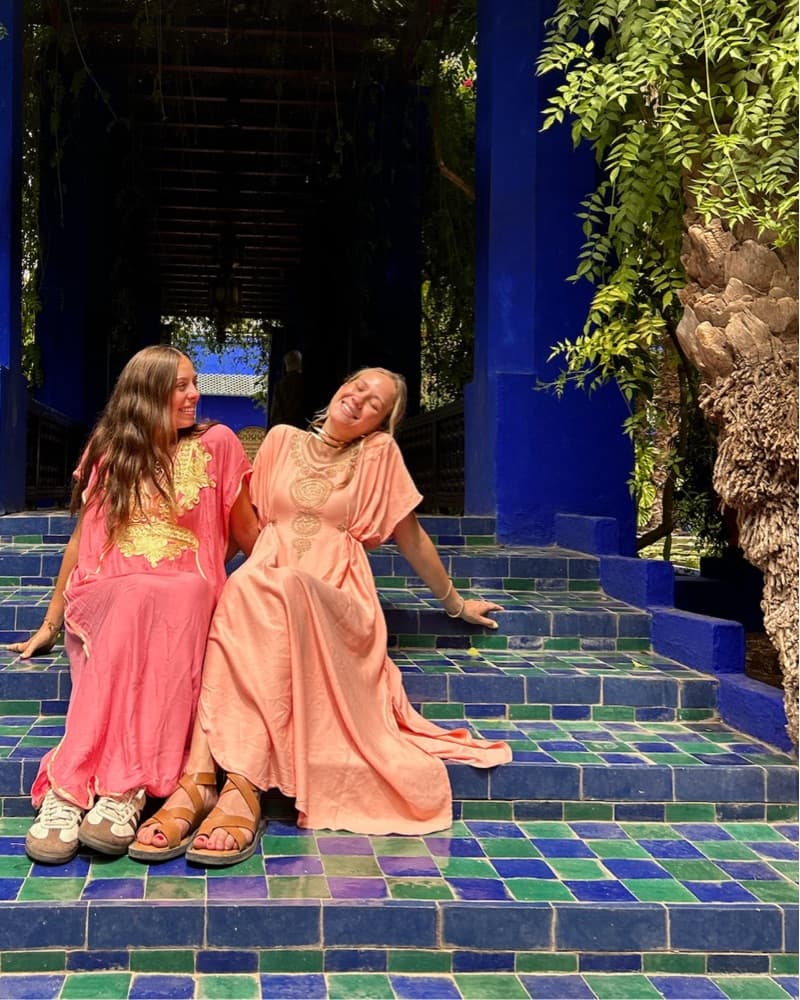 Moroccan Pastel Coral Traditional Dress - Image 3