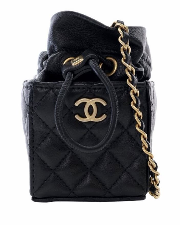 Chanel Quilted Mini Bucket Bag - Image 4