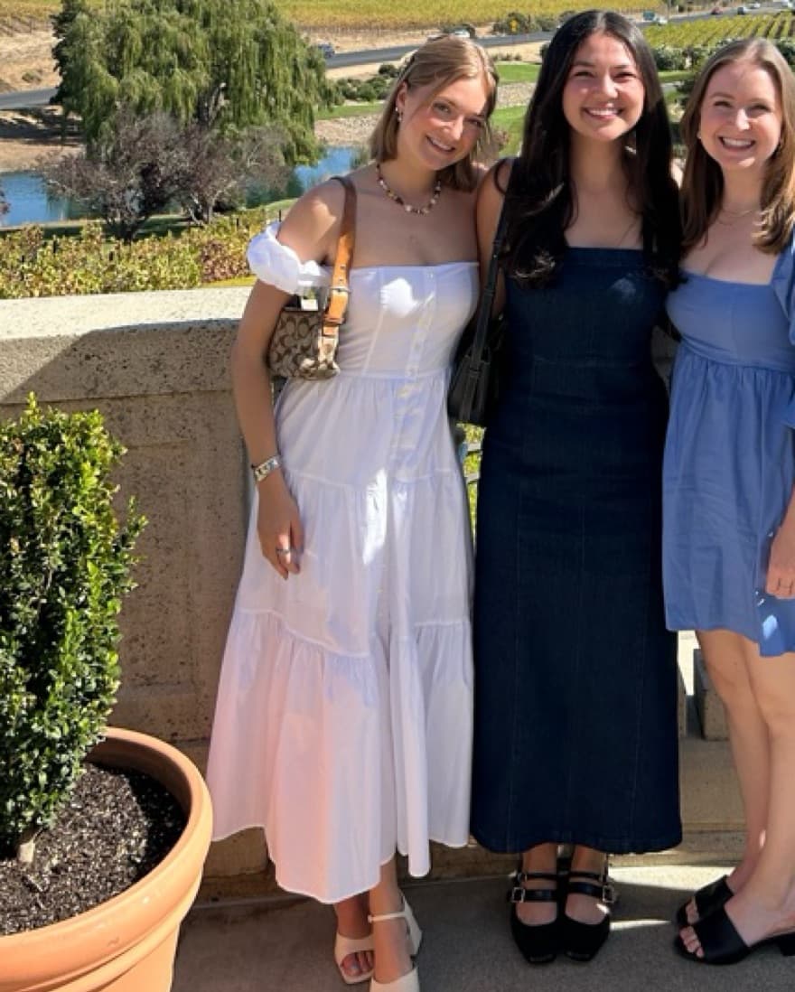 White Staud Dress - Image 2