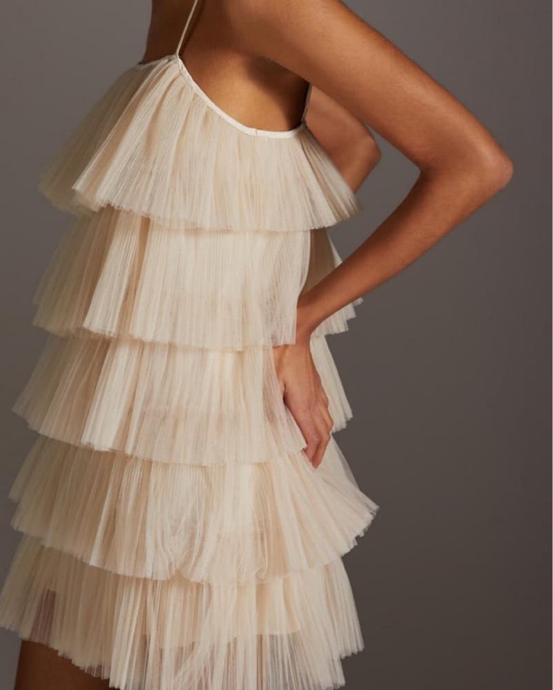 Anthropologie Tiered Tulle Dress - Image 2