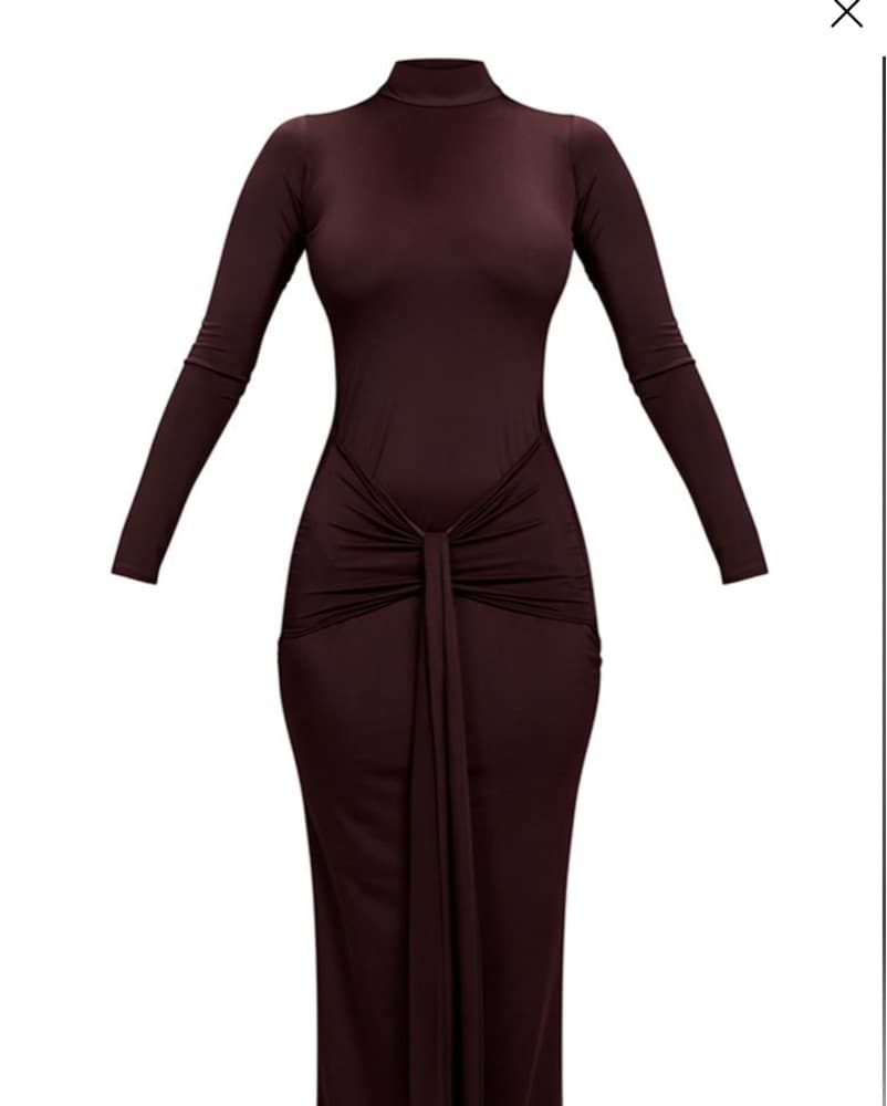 Helsa Dupe - Sculpt Wrap Dress - Modest - Image 3