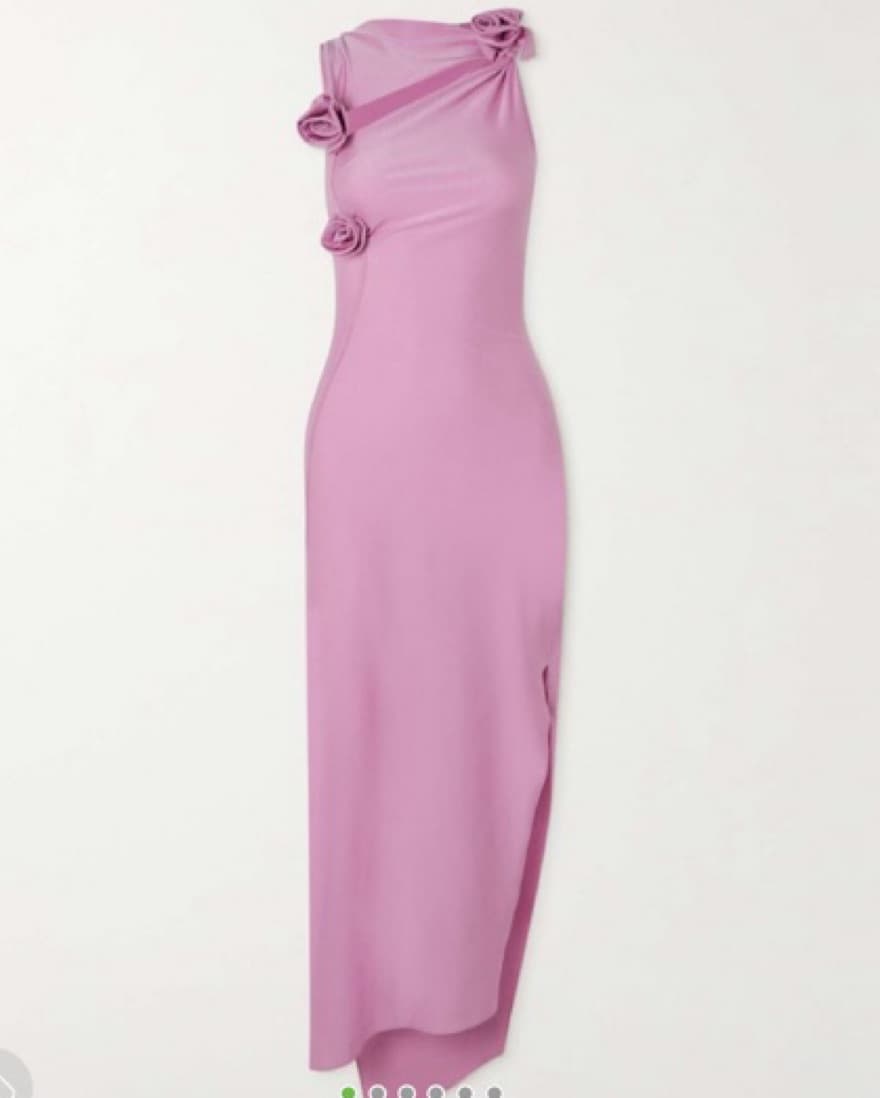 Coperni Pink Rose Dress - Image 5