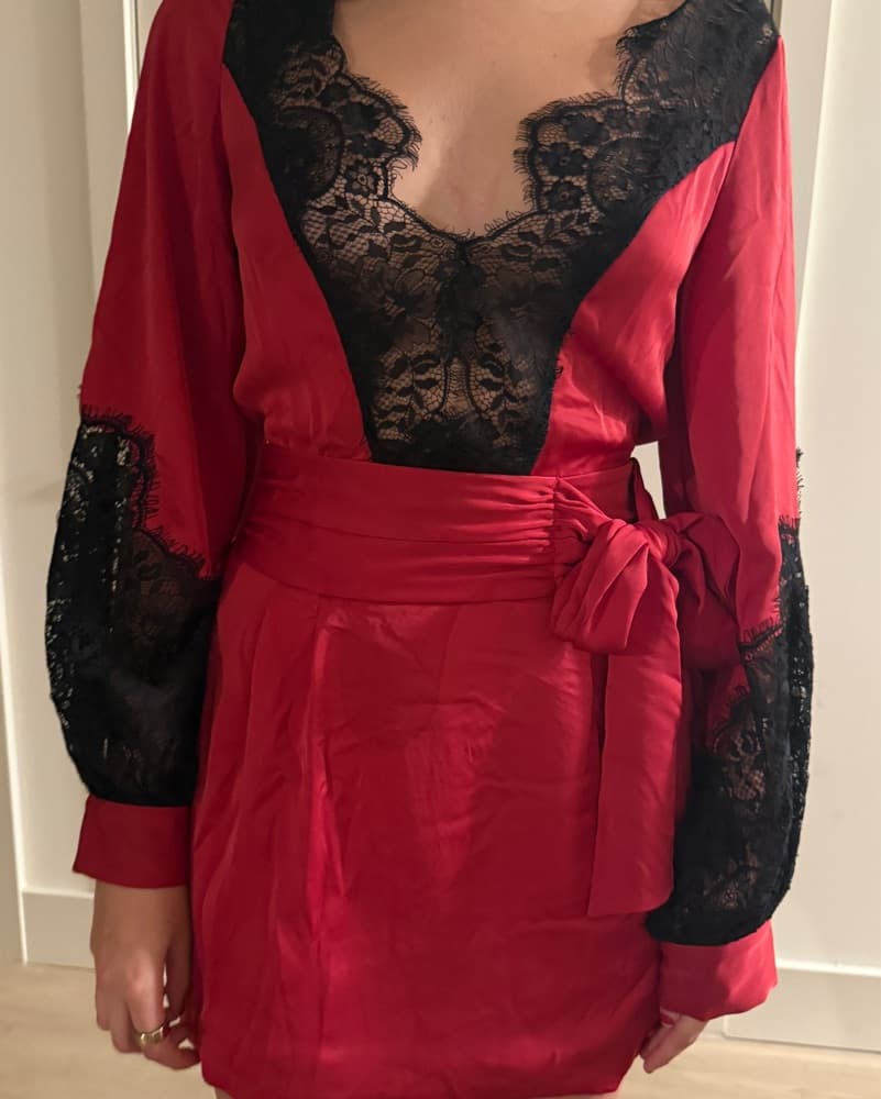 Ramy Brook Red Christmas Mini Dress - Image 1