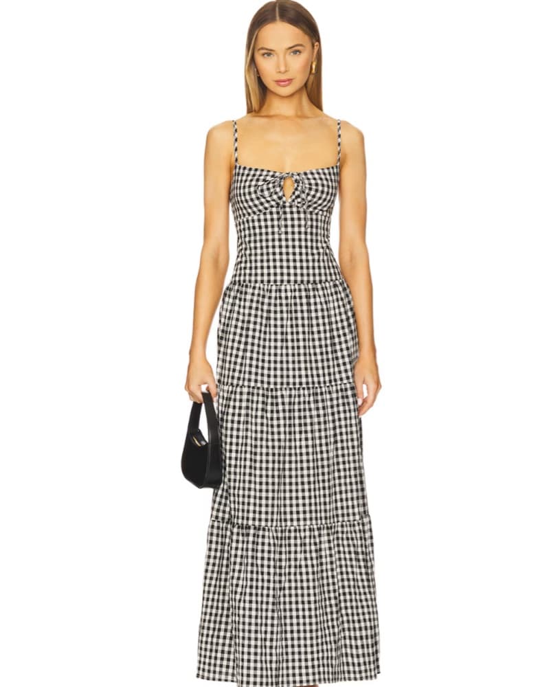 Revolve More To Come Gingham Maxi - Image 1
