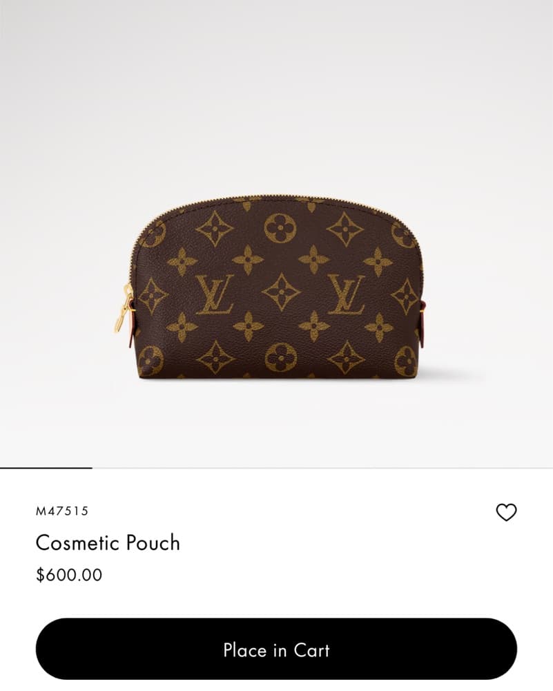 Louis Vuitton Monogram Cosmetic Pouch - Image 1