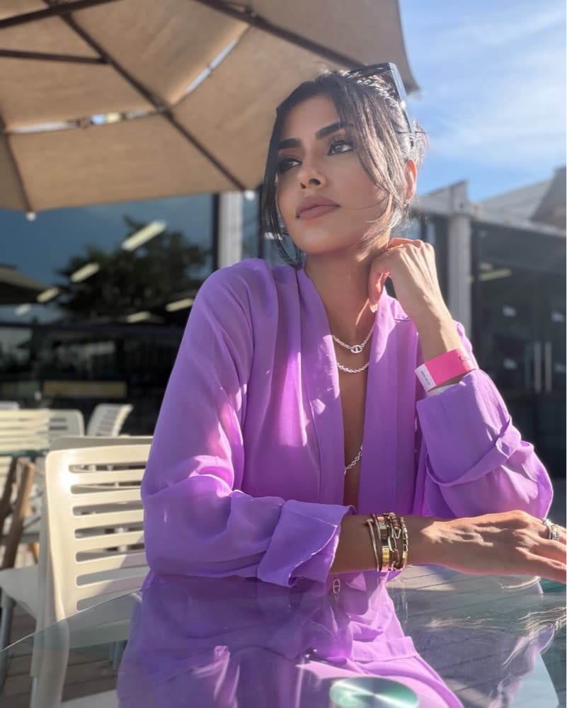 Luxurious Lavender Skirt And Top Set  - Image 3