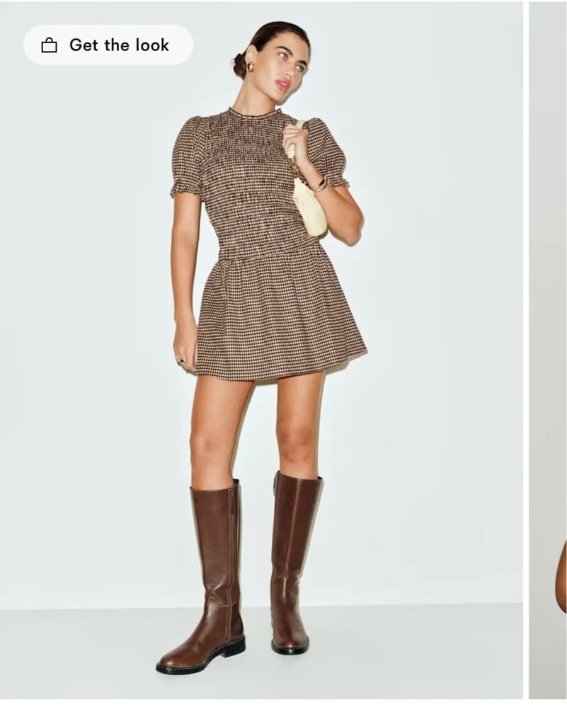 Reformation Gingham Leannah Dress - Image 1