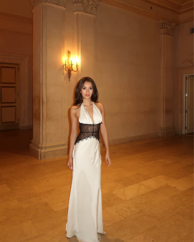 Meshki Dinah Lace And Satin Dress - Image 4