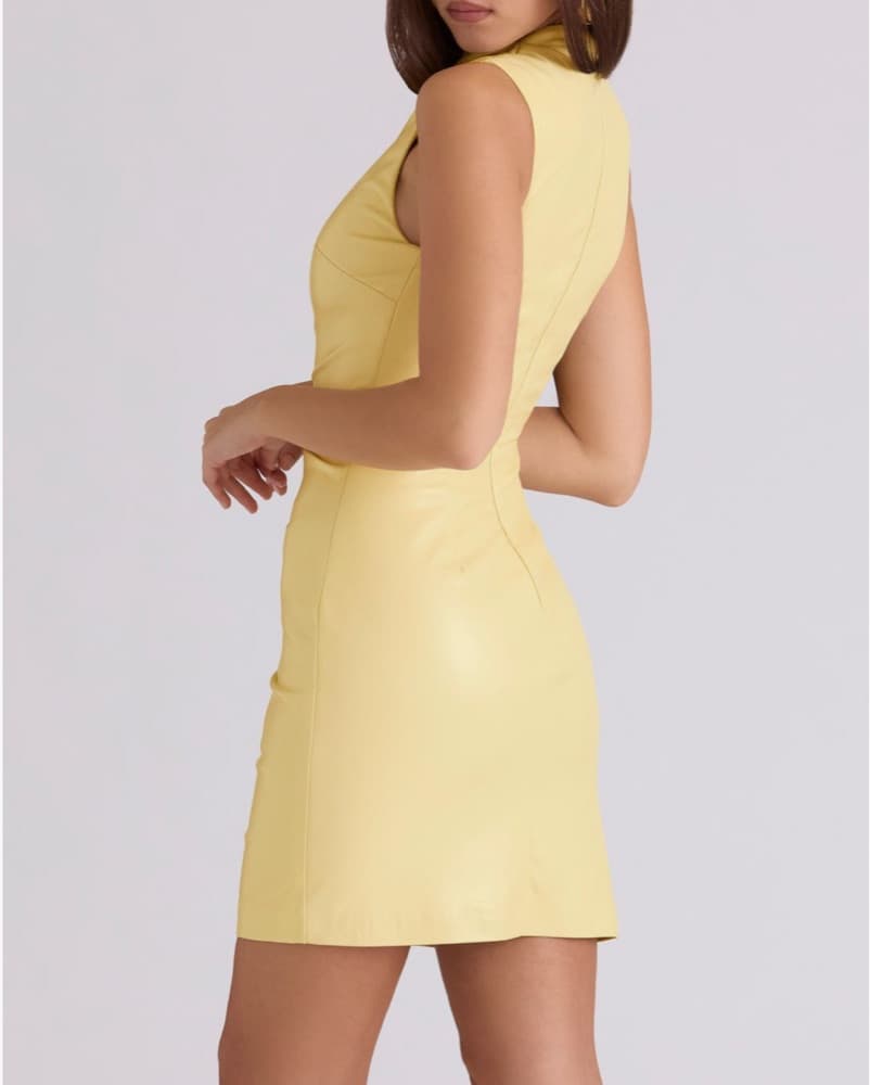 HOUSE OF CB FAUX LEATHER DRESS - Image 4