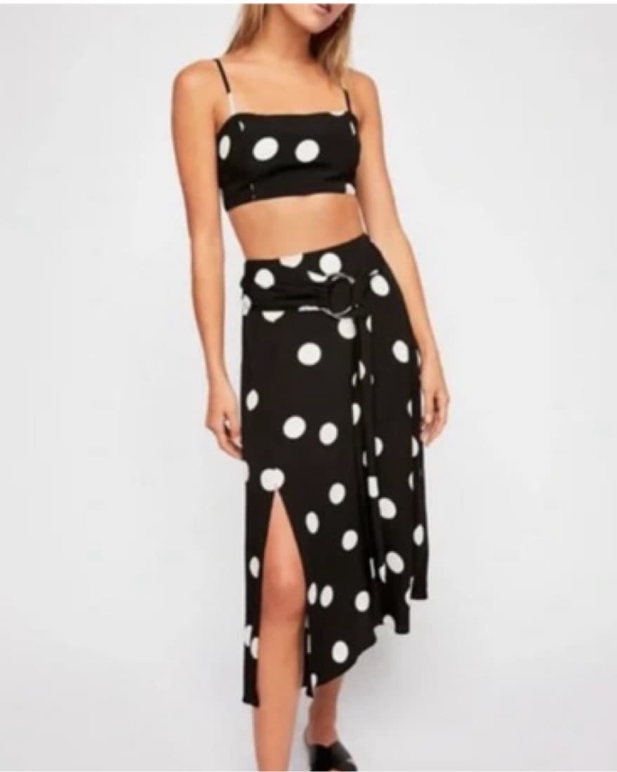 Free People Polka Dot Top and Skirt Set - Image 2