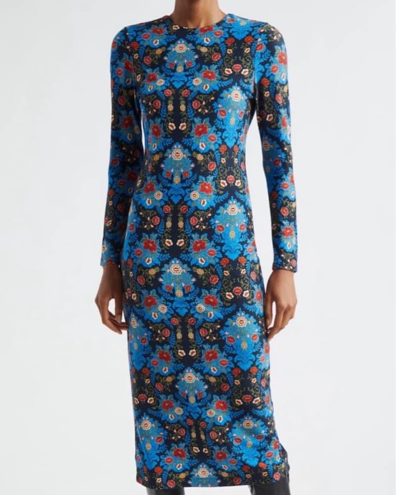 Farm Rio Arabesque Jersey Midi Dress - Image 1
