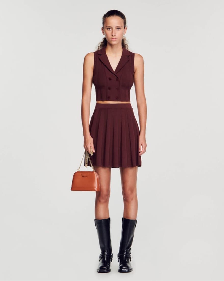 Sandro Knit Set (Vest And Skirt) - Image 1