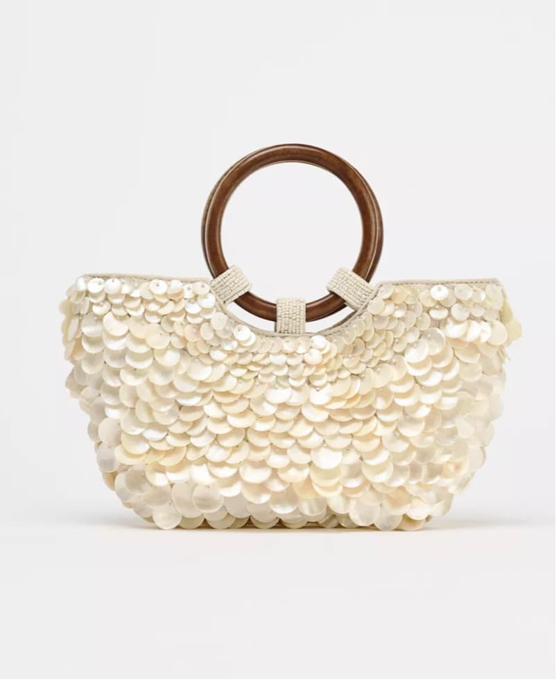 Faux Mother Of Pearl bag - Image 2