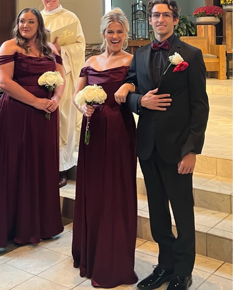 Davids Bridal Off-Shoulder Ball Gown - Image 2