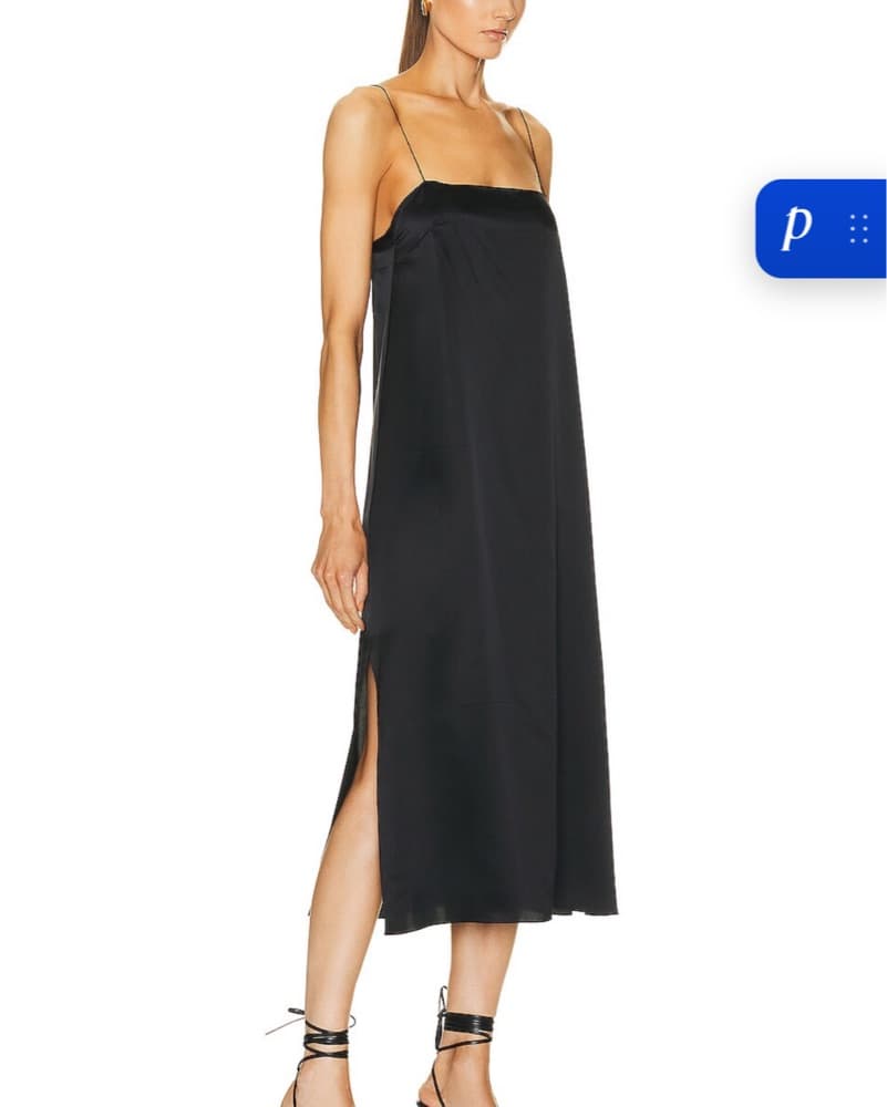 Khaite Sicily Dress in black silk - Image 3