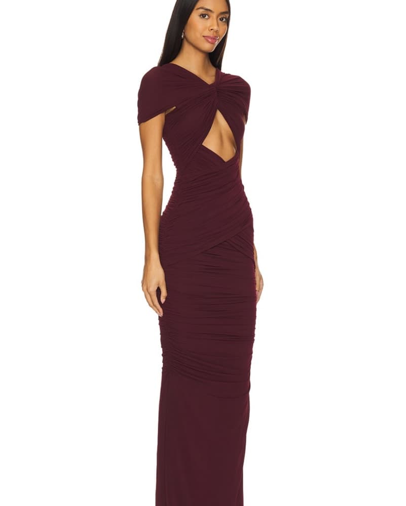 Ronny Kobo Nasha Dress Maroon  - Image 4