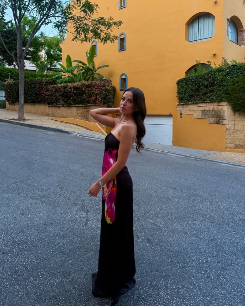 Midnight Hibiscus Dress  - Image 3