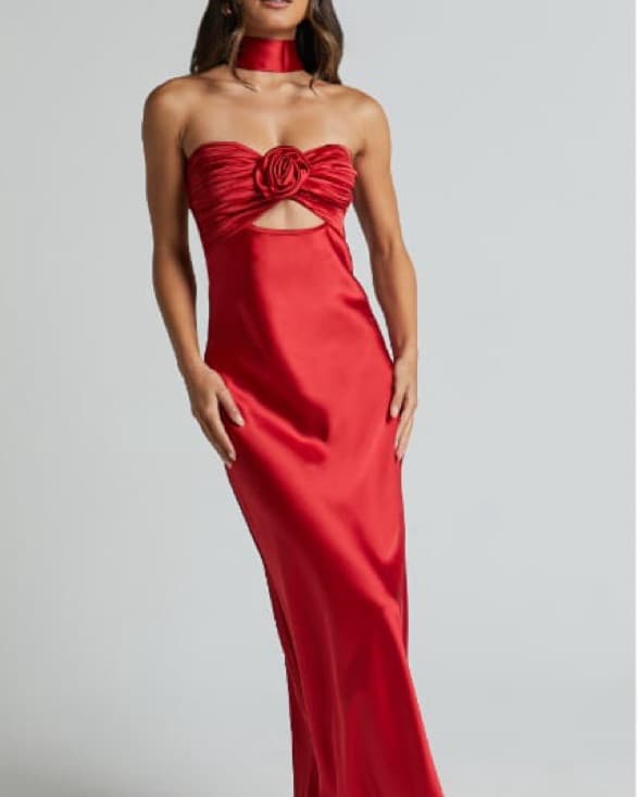 Hello Molly Trend Lover Satin Maxi Dress - Image 1