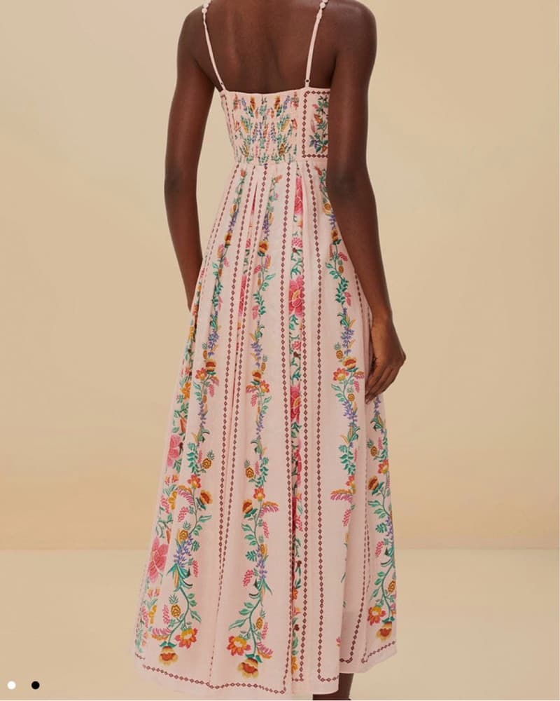 Farm Rio Pino Delicate Forest Maxi Dress - Image 3