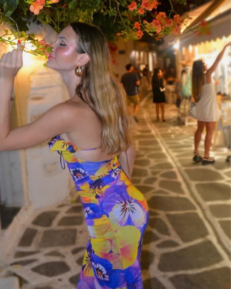 Vibrant Floral Halter Maxi Dress - Image 5