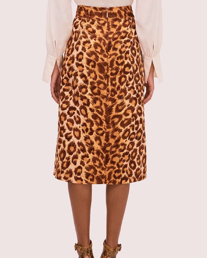 Kate Spade Leopard Midi Skirt - Image 3