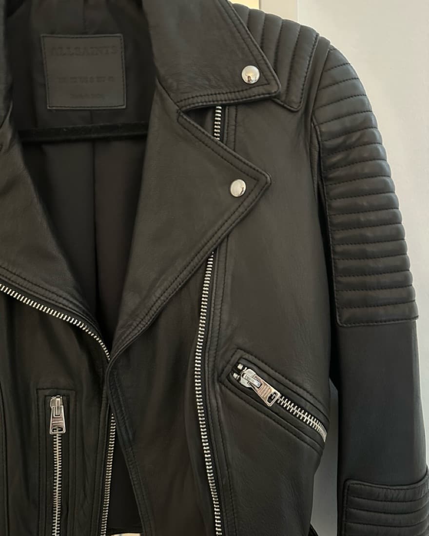 AllSaints Estella Leather Biker Jacket - Image 5