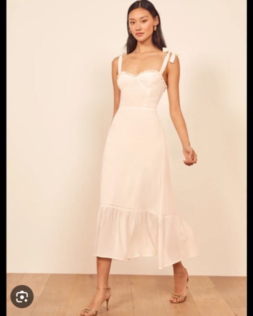 Reformation White Nikita Dress - Image 2