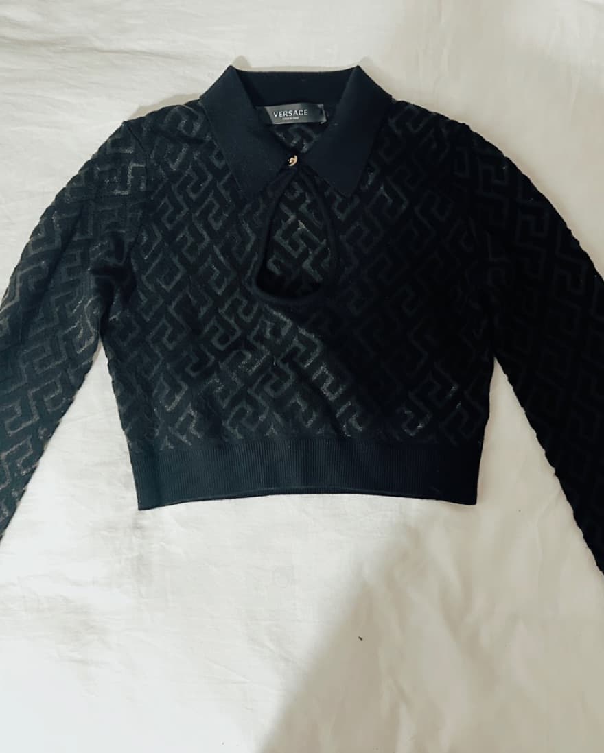 Versace Keyhole Cropped sweater  - Image 1