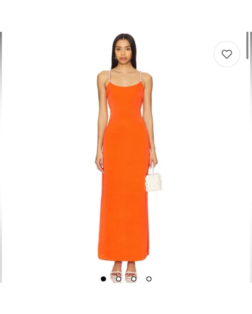 La Porte Long Dress In Orange - Image 1