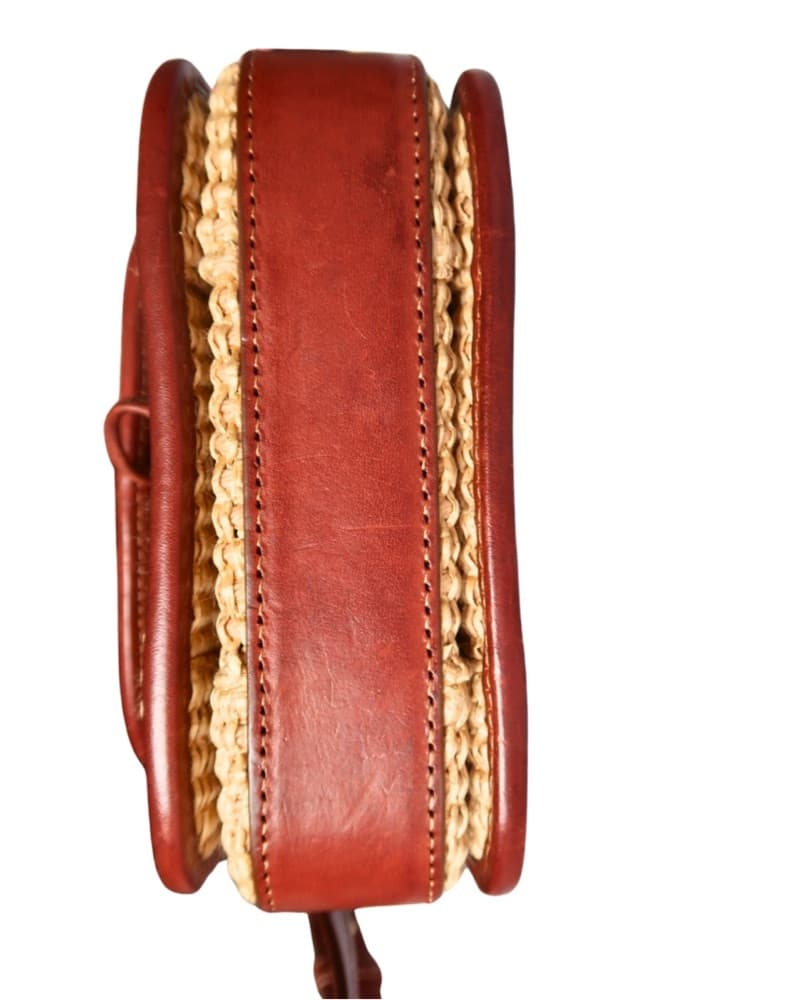 SEZANE MICRO MILO TEXTILE WOVEN STRAW BR - Image 5