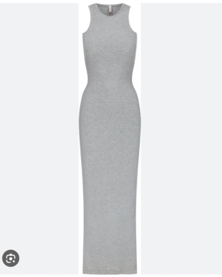 Skims Lounge Shimmer Racerback Dress - Image 3