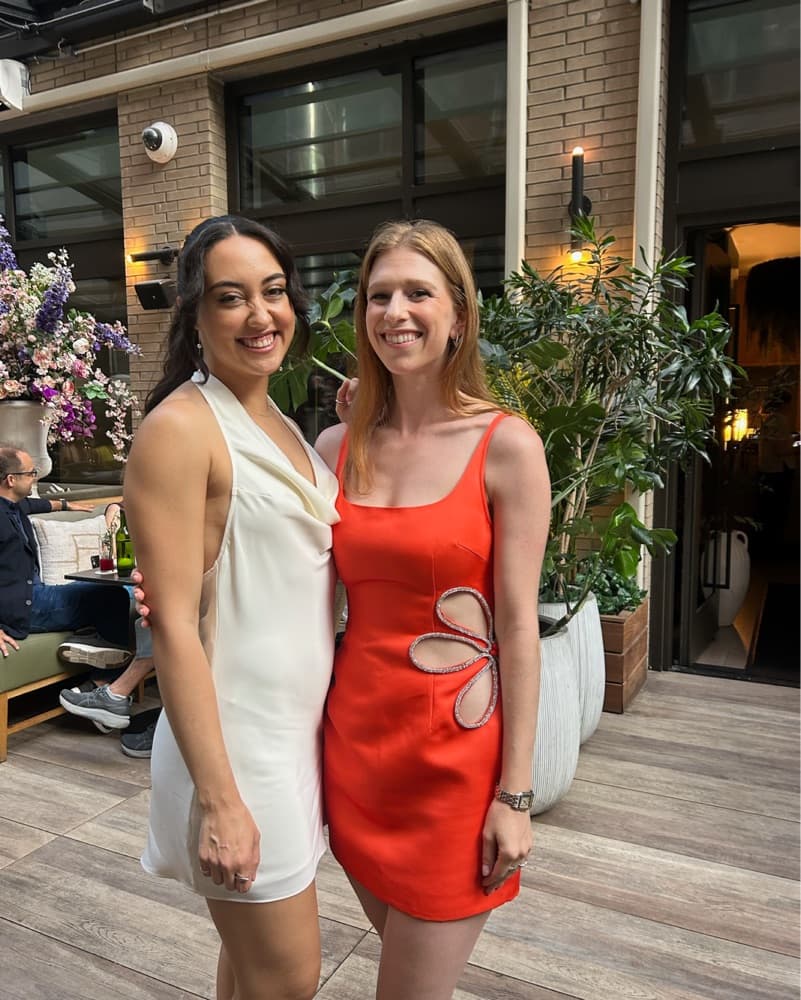 Sau Lee Orange Flower Dress - Image 6