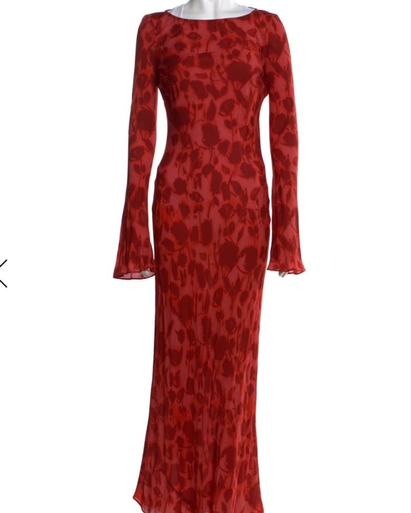 Silk Long Dress - Image 1