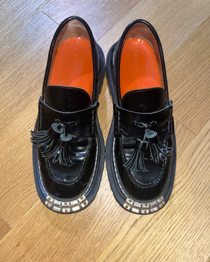 Chunky Leather Loafers - Image 2
