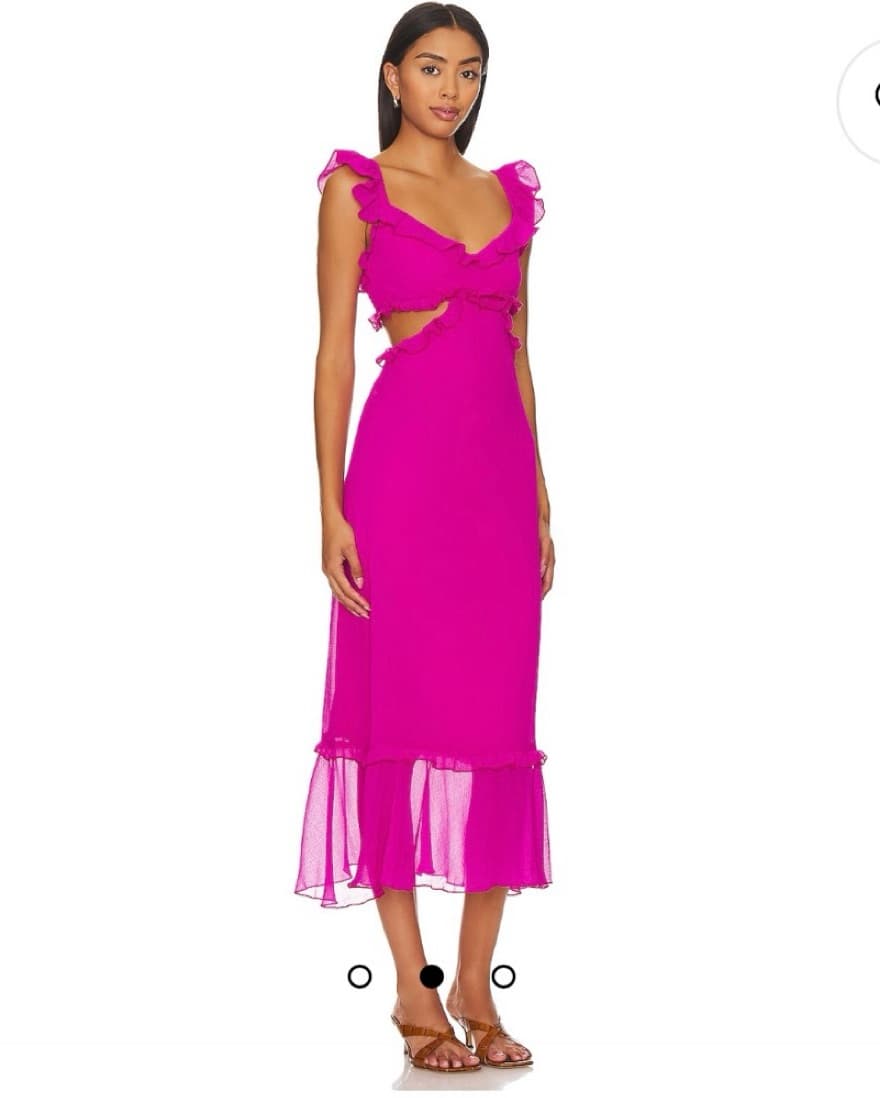 Mumu Fuschia Cutout Dress - Image 1