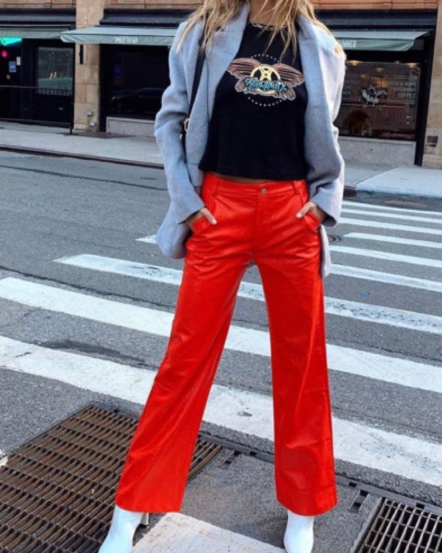 Princess Polly Red Leather Pants  - Image 2