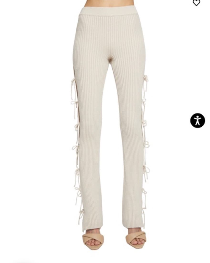Danielle Guizio Knit tie pants - Image 1