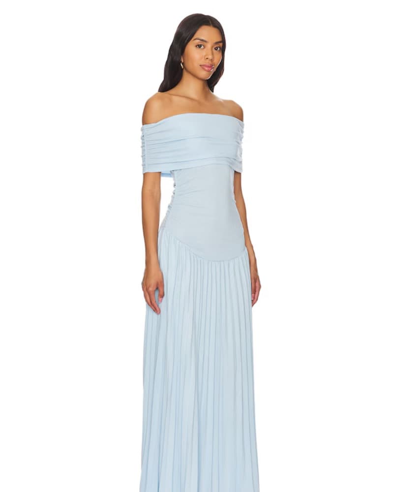 Lioness Off-Shoulder Pleated Maxi Dress  - Image 2