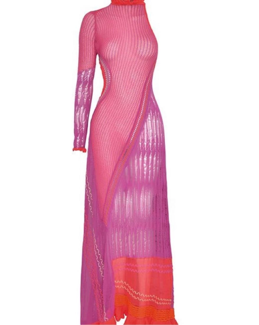 ROBERTA EINER  “Bianca Dress Fuchsia” - Image 2