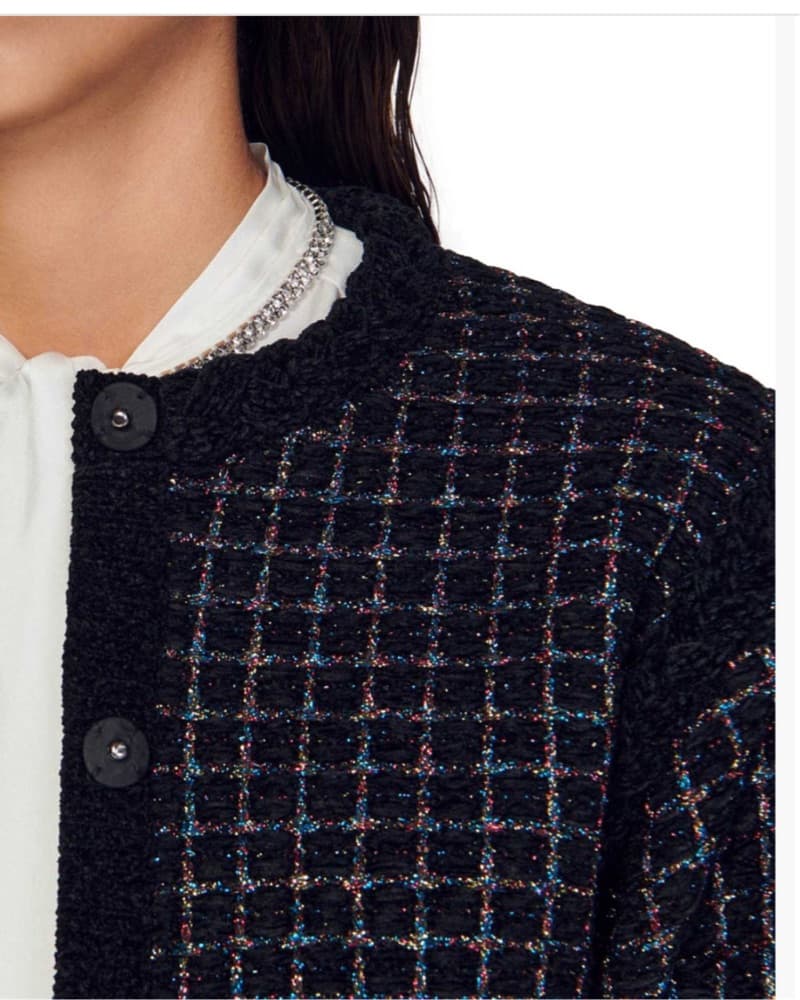 Sandro Tweed Metallic Cardiagn  - Image 3