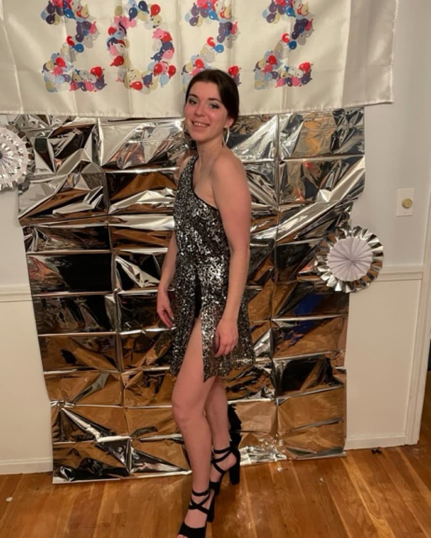 Candy Dress In Silver - Image 2