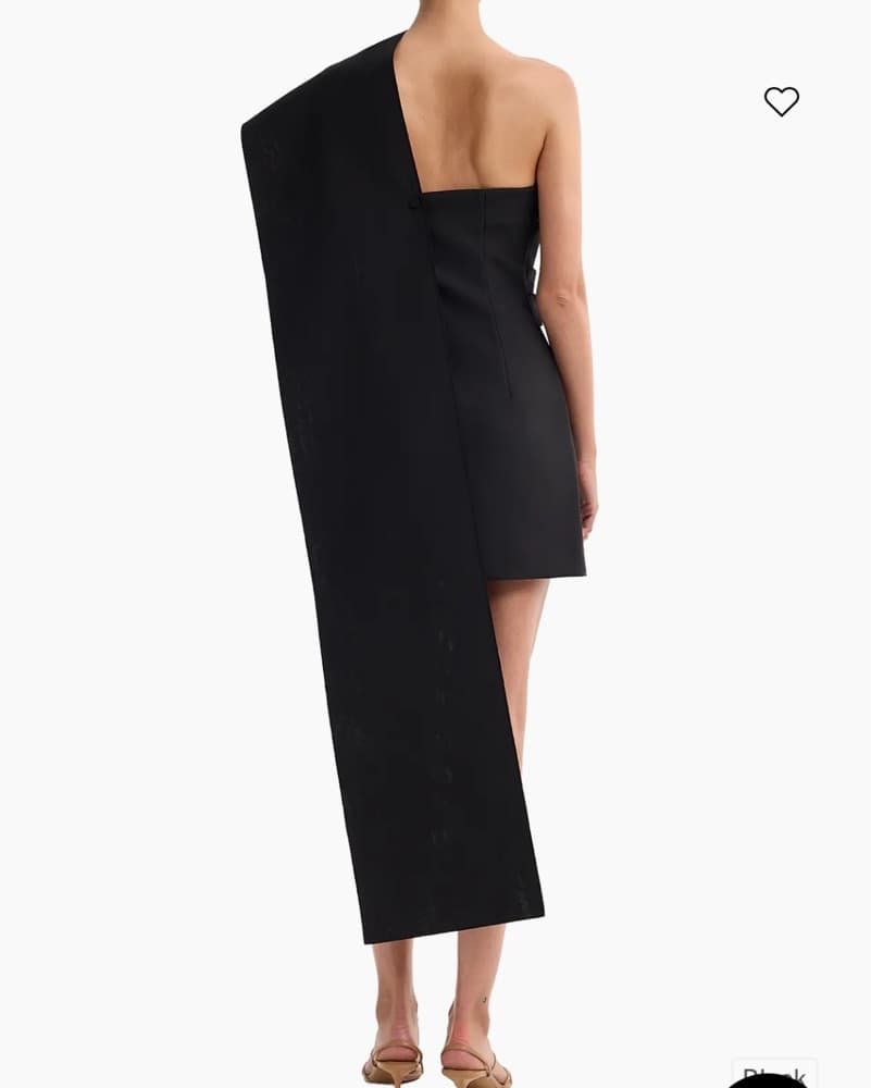 Róhe Black Wool Cocktail Dress - Image 4