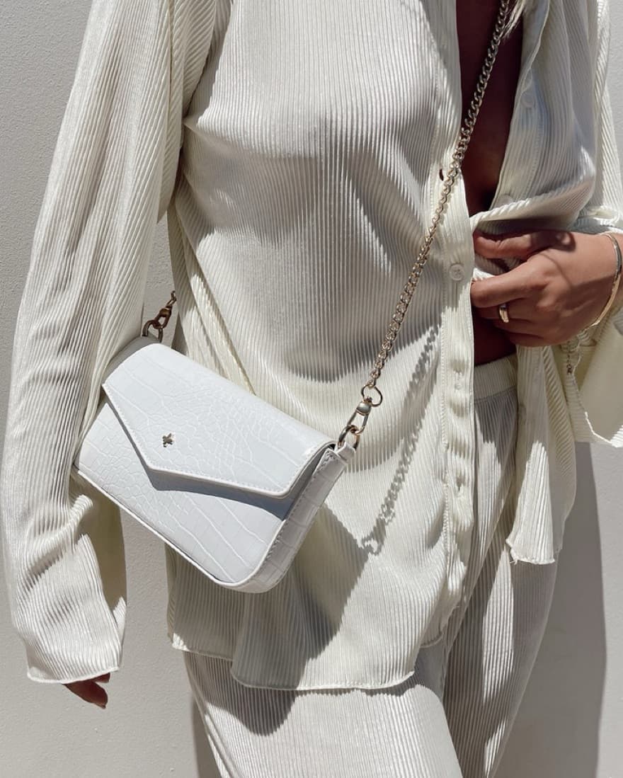 Peta & Jain Munroe Crossbody Bag White - Image 1