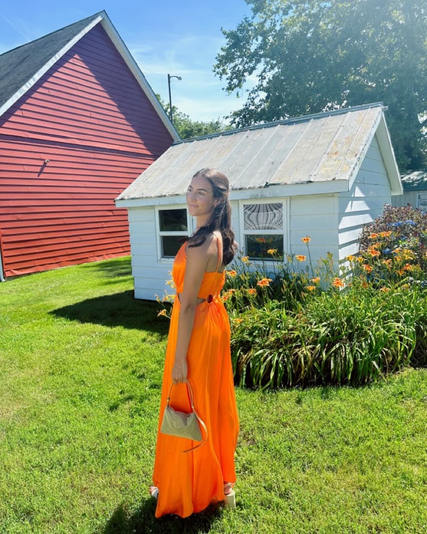 Orange Elliatt Visitant Maxi Dress - Image 1